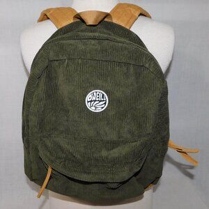 O'NEILL Shoreline Cord Military Olive Green Corduroy Backpack